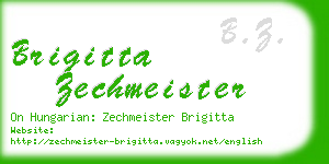 brigitta zechmeister business card